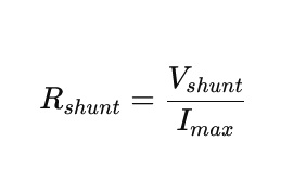 Shunt Resistance Calculation Formula